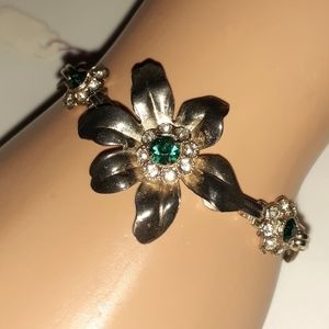 ❤ VTG Dainty Pretty Rhinestone Bracelet